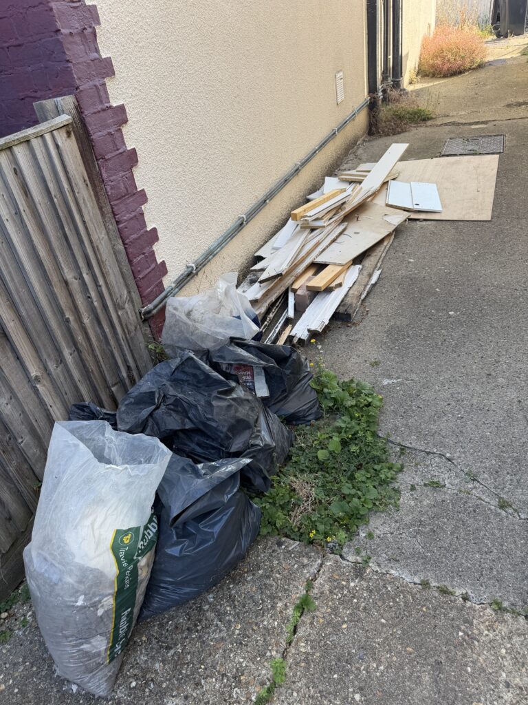 Before rubbish clearance in Archway (N19) by Mullarkey's clearances
