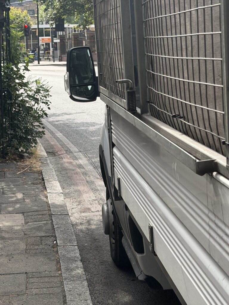 Rubbish Clearance Stoke Newington, Mullarkey's Clearances van working in Stoke Newington